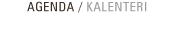agenda / kalenteri